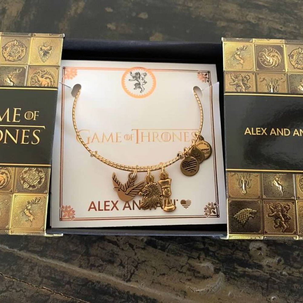 Alex & Ani Game of Thrones House Lannister Charm Bracelet Gold - Picture 4 of 4